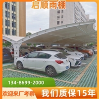 舟山定海工厂膜结构遮雨篷装发货区挡雨棚，架空式电动雨篷