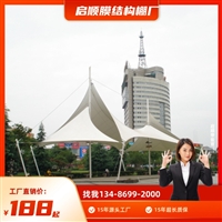 江西南昌红谷滩区装卸货区雨棚PVDF膜布定制维修