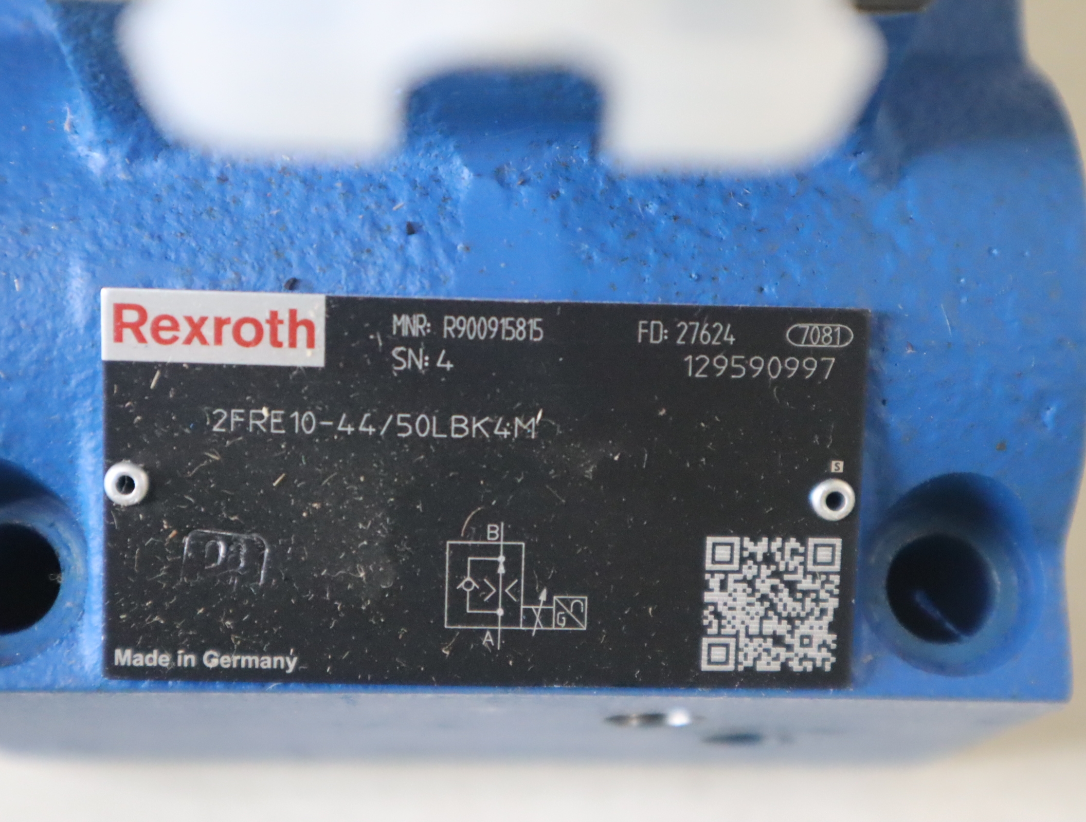 2FRE10-44/50LBK4M R900915815 德国力士乐REXROTH比例流量阀