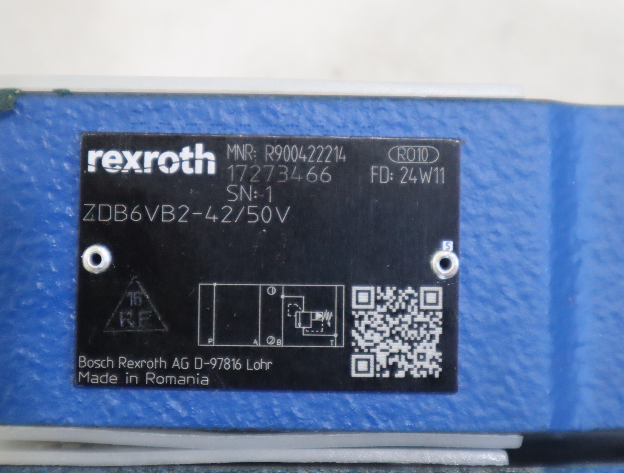 ZDB6VB2-42/50V ZDB6VB2-4X/50V R900422214 力士乐REXROTH溢流阀