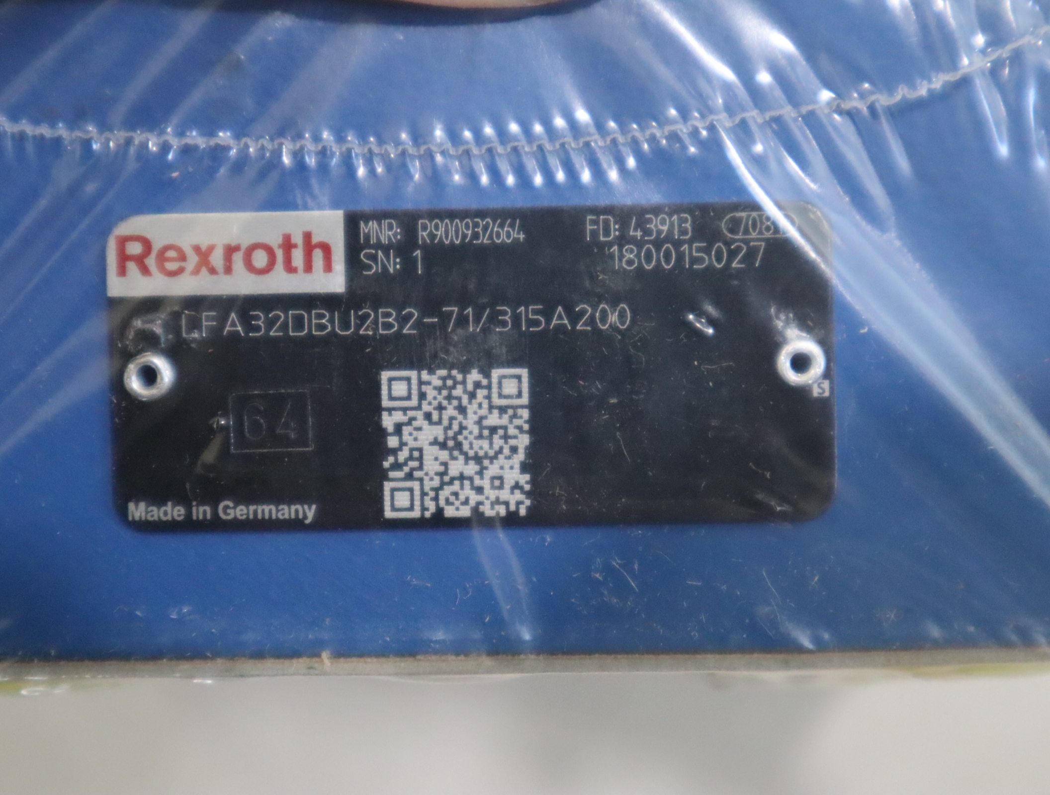 LFA32DBU2B2-7X/315A200 R900932664 德国力士乐REXROTH插装阀盖板