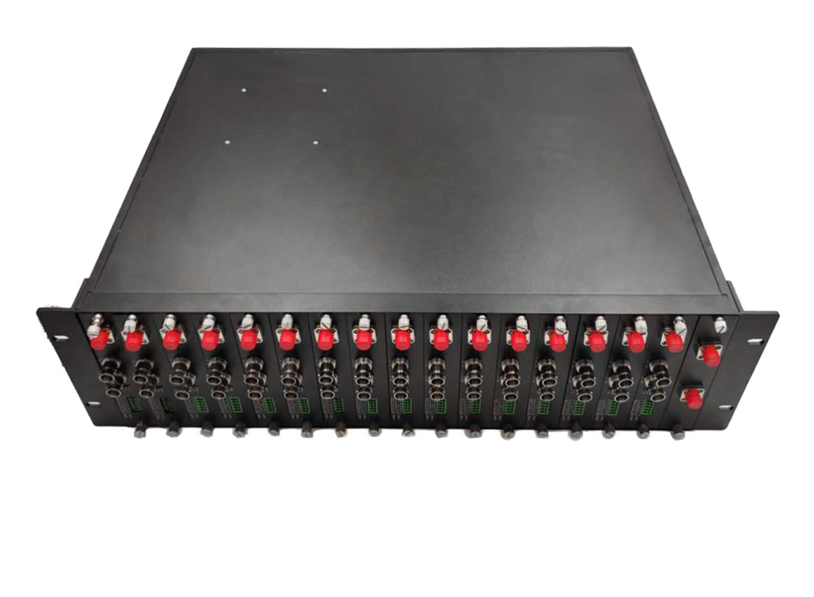 新锐视听 16路1U机架式机箱式SDI光端机