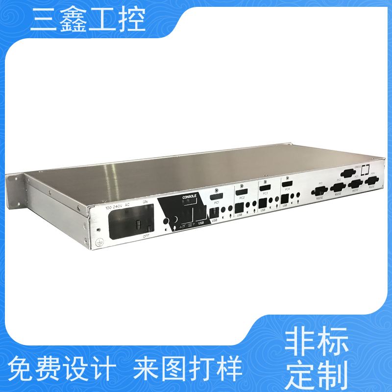 厂家供应1U-4U工业铝机箱 锂电池机柜 表面阳极氧化 烤漆 