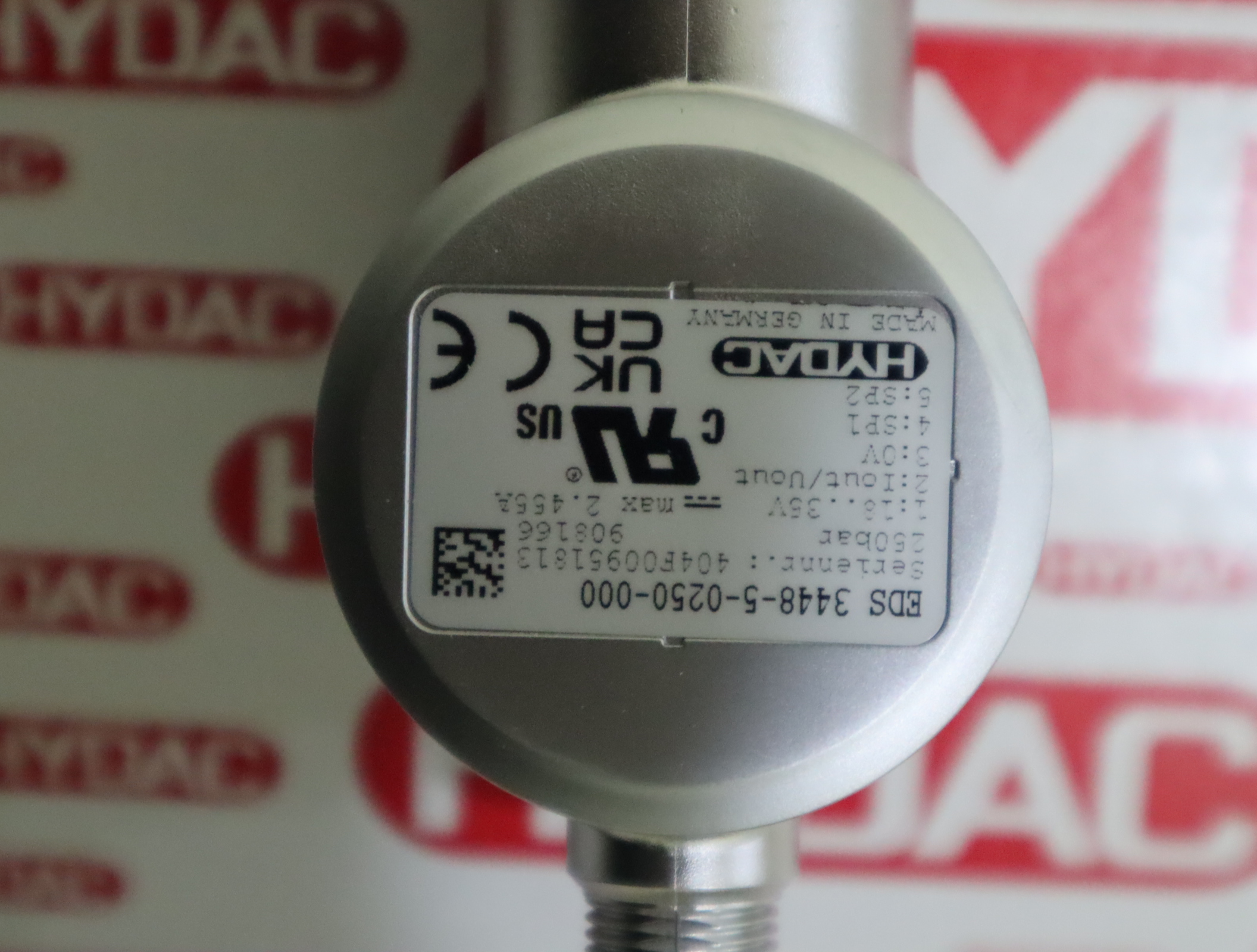 EDS3448-5-0250-000 908166 德国贺德克HYDAC 压力温度传感器