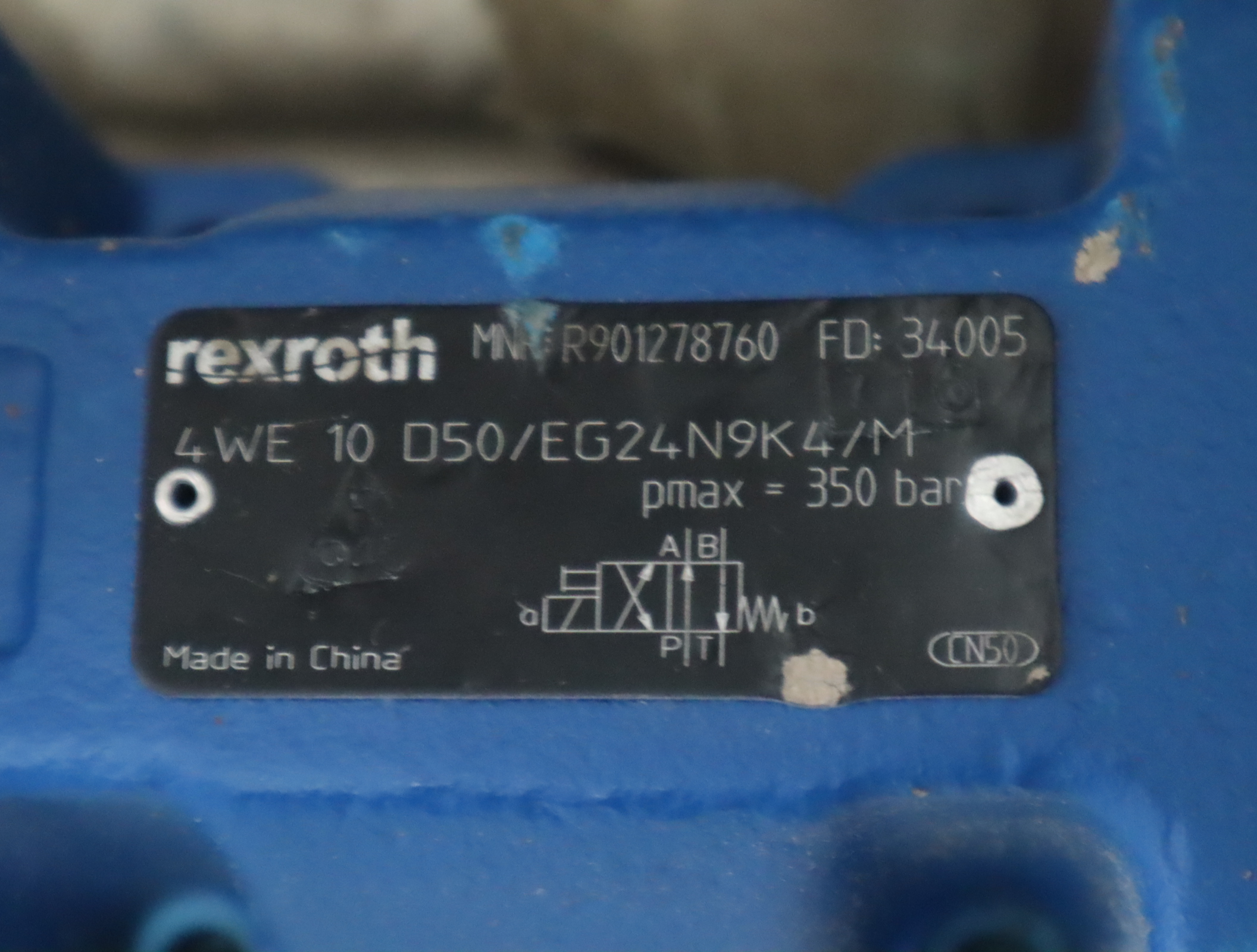 4WE10D50/EG24N9K4/M R901278760 德国力士乐REXROTH电磁阀
