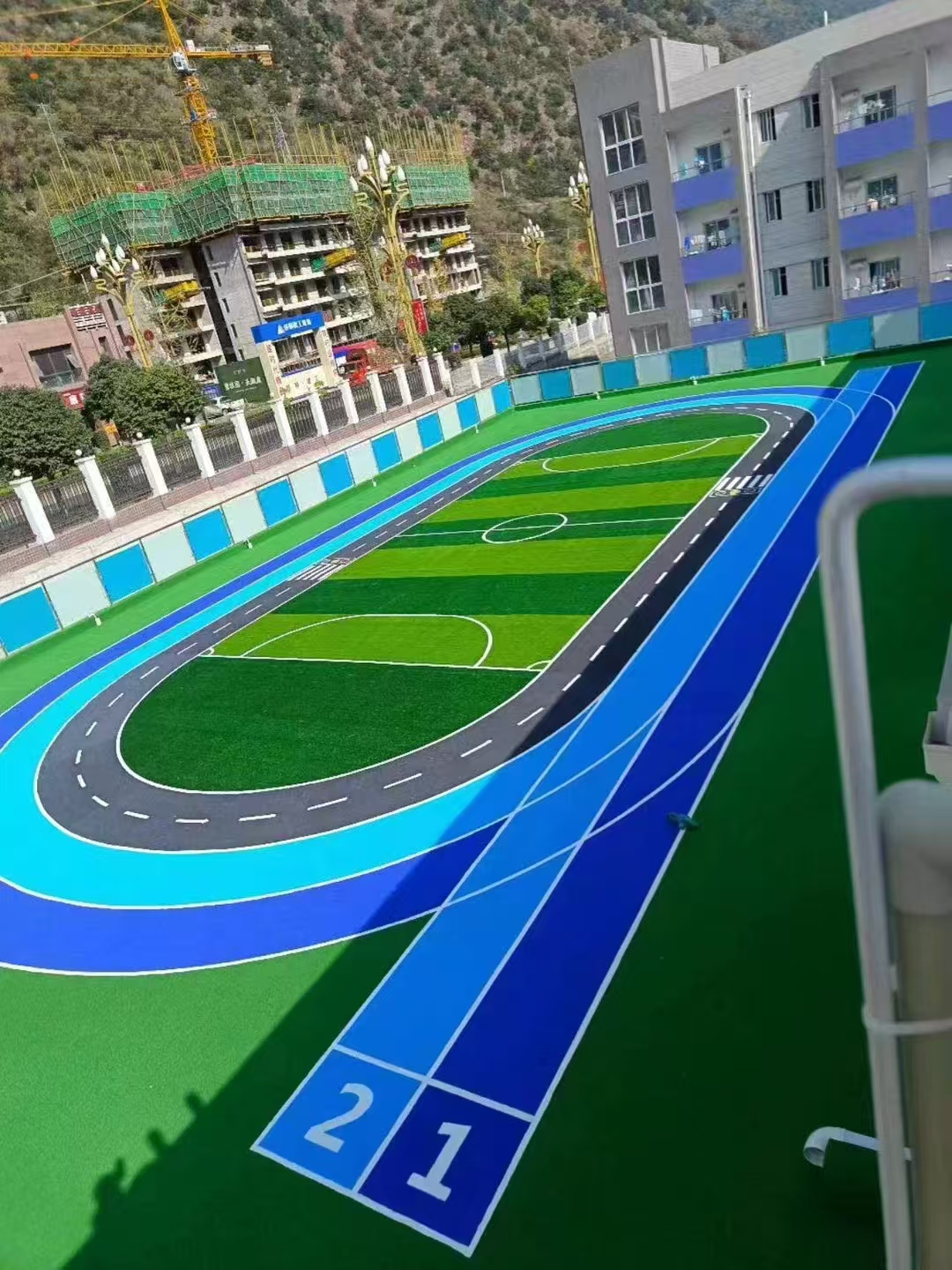 山东锐康透气型塑胶跑道材料厂家