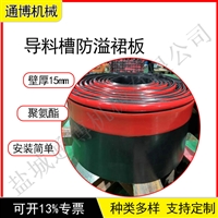双层结构防溢裙板 聚氨酯Y型双密封15mm厚PU挡料板