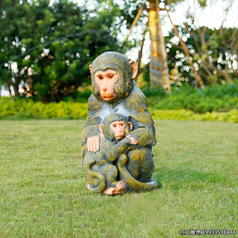 玻璃钢仿真动物hou子造型景观雕塑