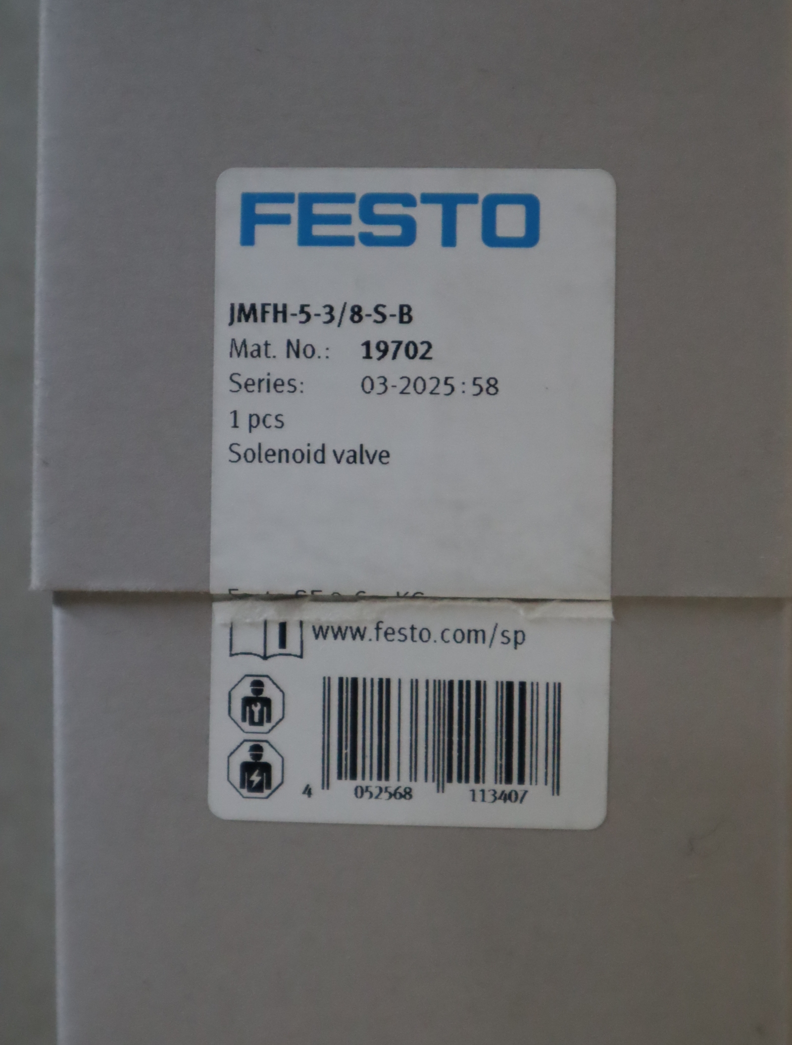 JMFH-5-3/8-S-B 19702 德国FESTO费斯托气动阀
