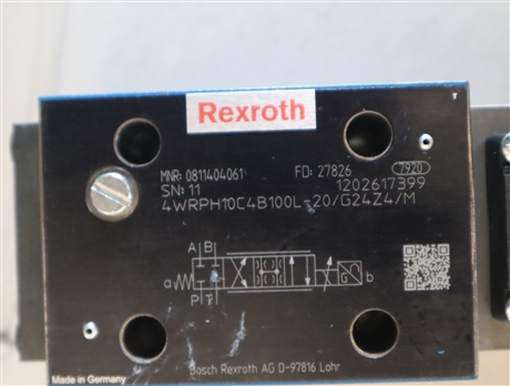0811404061 4WRPH10C4B100L-2X/G24Z4/M 力士乐REXROTH比例阀