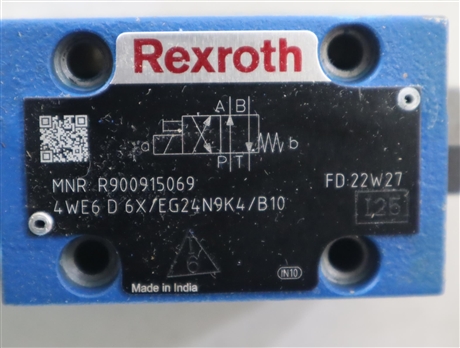 4WE6D62/EG24N9K4/B10 R900915069 德国力士乐REXROTH电磁阀印度产