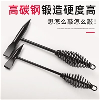 电焊工锤榔头焊渣锤多功能除锈锤尖头小铁锤安全锤弹簧敲渣锤 