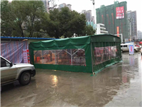 成都户外遮阳电动伸缩推拉篷蝴蝶双开棚定做