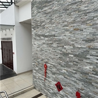 灰韵典雅 云灰碎拼石 灰色文化石 不规则乱形石片