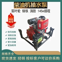 双叶轮2寸高压铸铁柴油机水泵扬程145m厂家