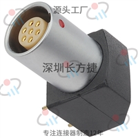 焊接PCB电路板金属包胶弯角EPG 0B 1B航空插座连接器