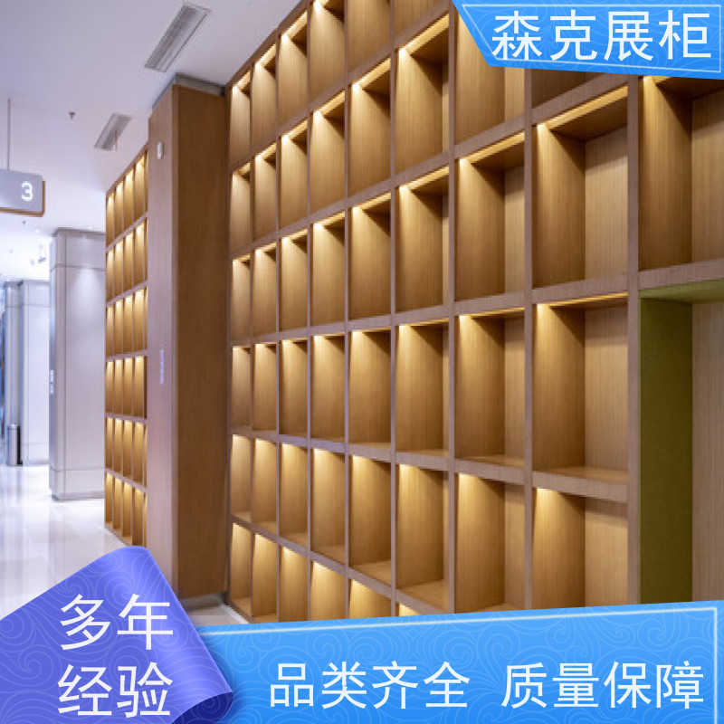 烤漆吧台定做工厂 白色亮光展示柜图书馆展柜 