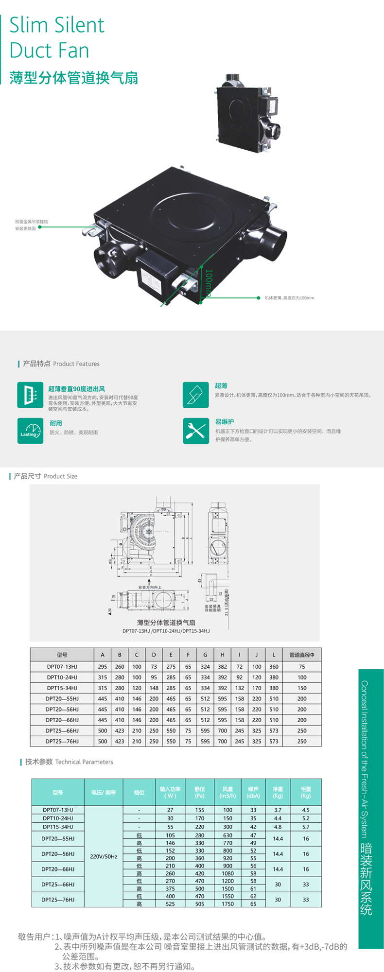 绿岛风薄型排风机DPT20-55HJ,DPT20-56HJ适用于：厨房/卫生间/客房