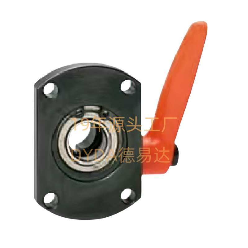 宁波30度梯形丝杆支座替代米思米防转动固定件 轴承座镀镍源头厂家