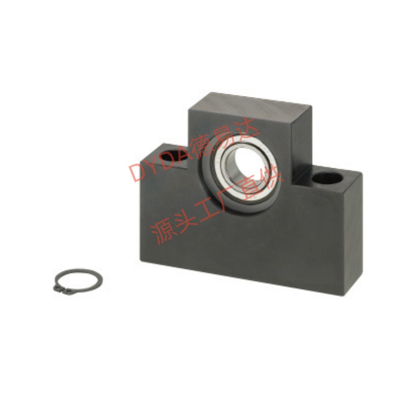 山东市梯形丝杆替代米思米MTUZ丝杠支座 梯形丝杠用方型电机减速机