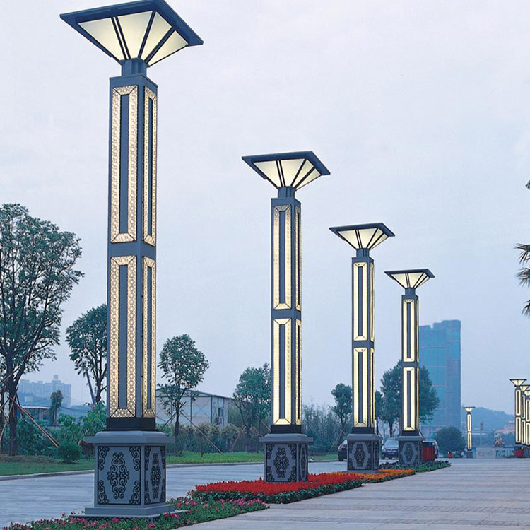 景观灯源头厂家小区公园方形景观路灯中式LED照明灯 激光切割