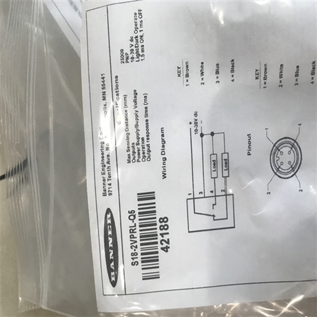 邦纳BANNER光电传感器QS18VP6R 