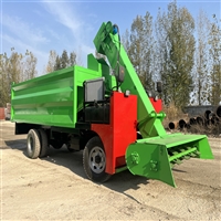 柴油翻斗式清粪机 养牛场刮板式扒粪机 五立方收粪机