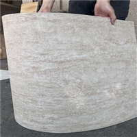 柔性石材打印洞石 新型材料柔性可弯曲 墙面装饰新材