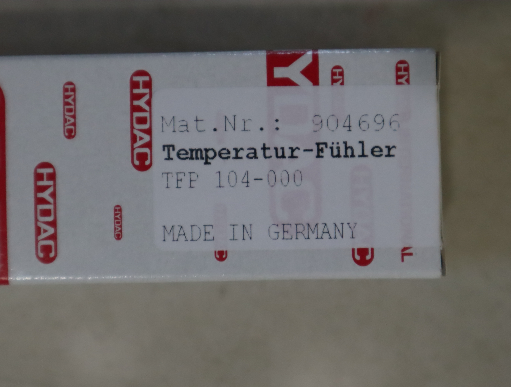 TFP  104-000 904696 德国贺德克HYDAC 压力温度传感器