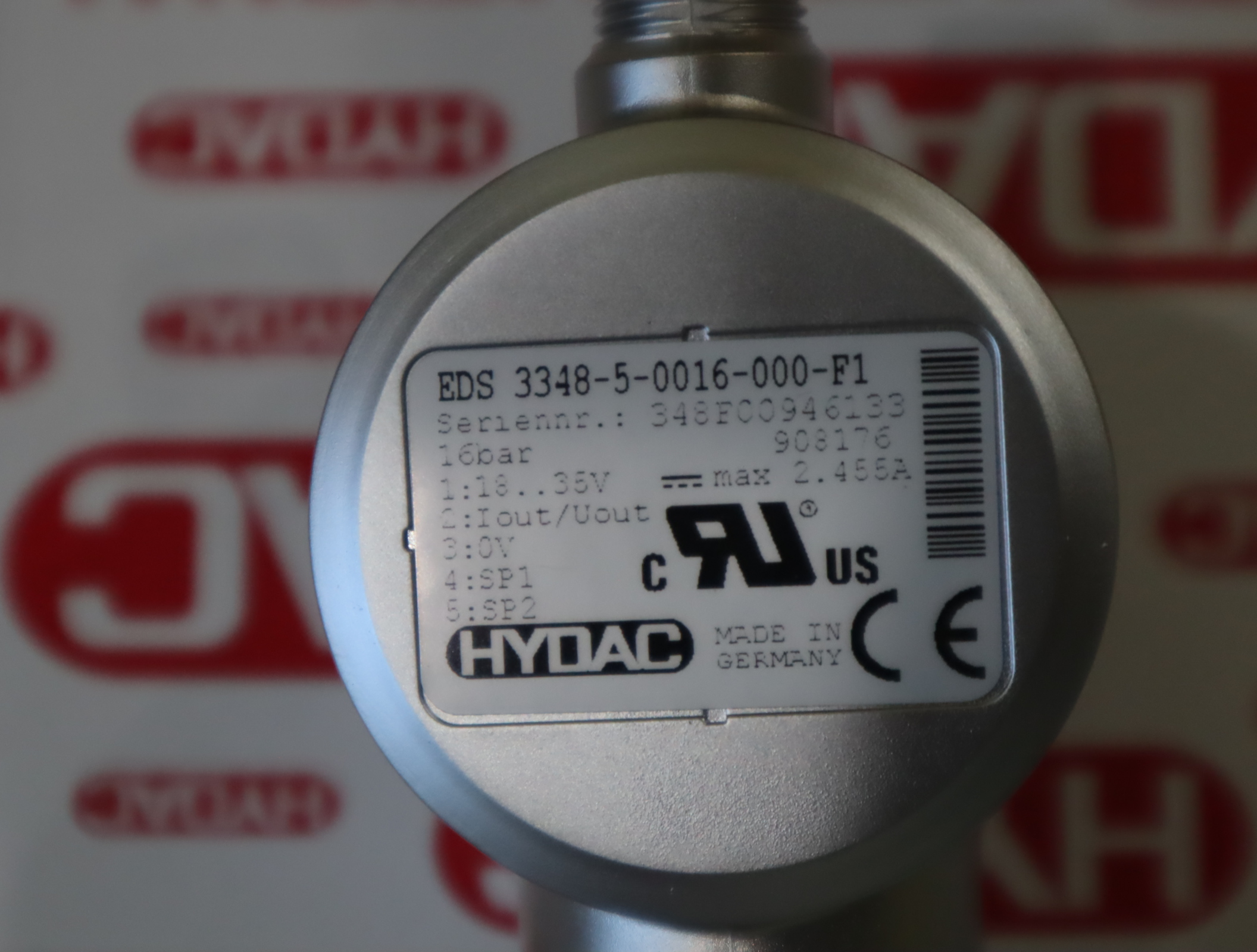 EDS3348-5-0016-000-F1 908176 德国贺德克HYDAC 压力温度传感器