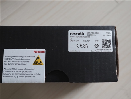 R901439037 VT-MSPA2-23/A5/000/000 德国力士乐REXROTH放大器