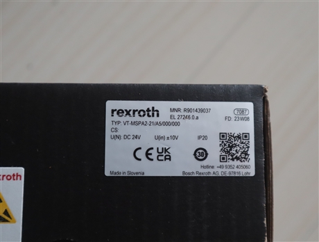 R901439037 VT-MSPA2-2X/A5/000/000 德国力士乐REXROTH放大器