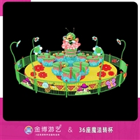 金博游艺不用检测的游乐设备 36座转转杯游乐园游乐设施
