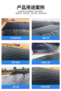 猪场塑料黑膜粪污发酵池环保规格30丝