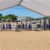 100100酒店安检机 医院金属安检门 安检滑槽