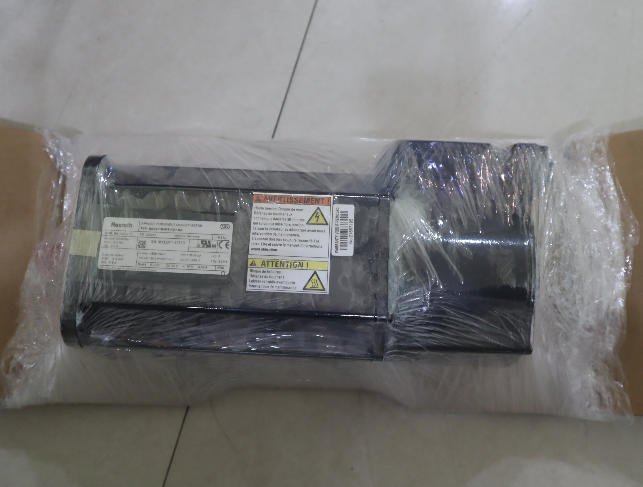 R911272415 MKD071B-035-KG1-KN 德国力士乐REXROTH伺服电机