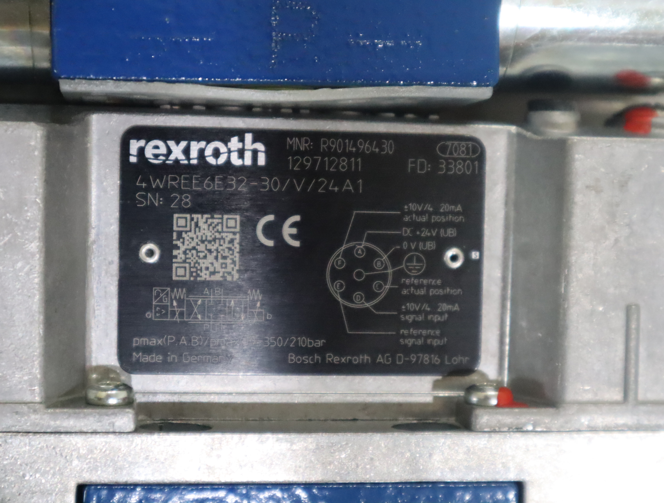 4WREE6E32-31/V/24A1 R901496430 德国力士乐REXROTH比例阀
