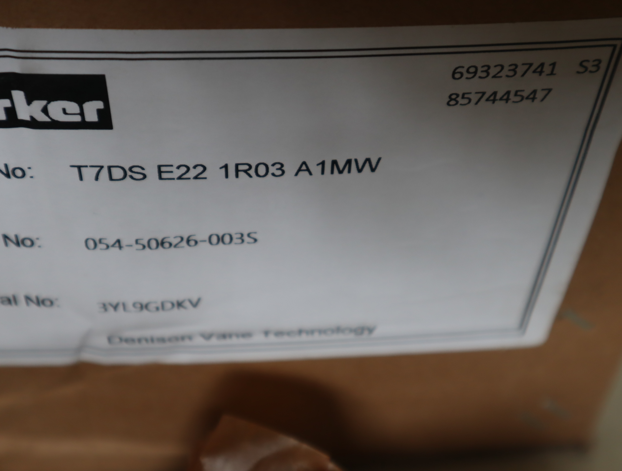 054-50626-003S T7DS E22 1R03 A1MW 派克PARKER叶片泵DENISON