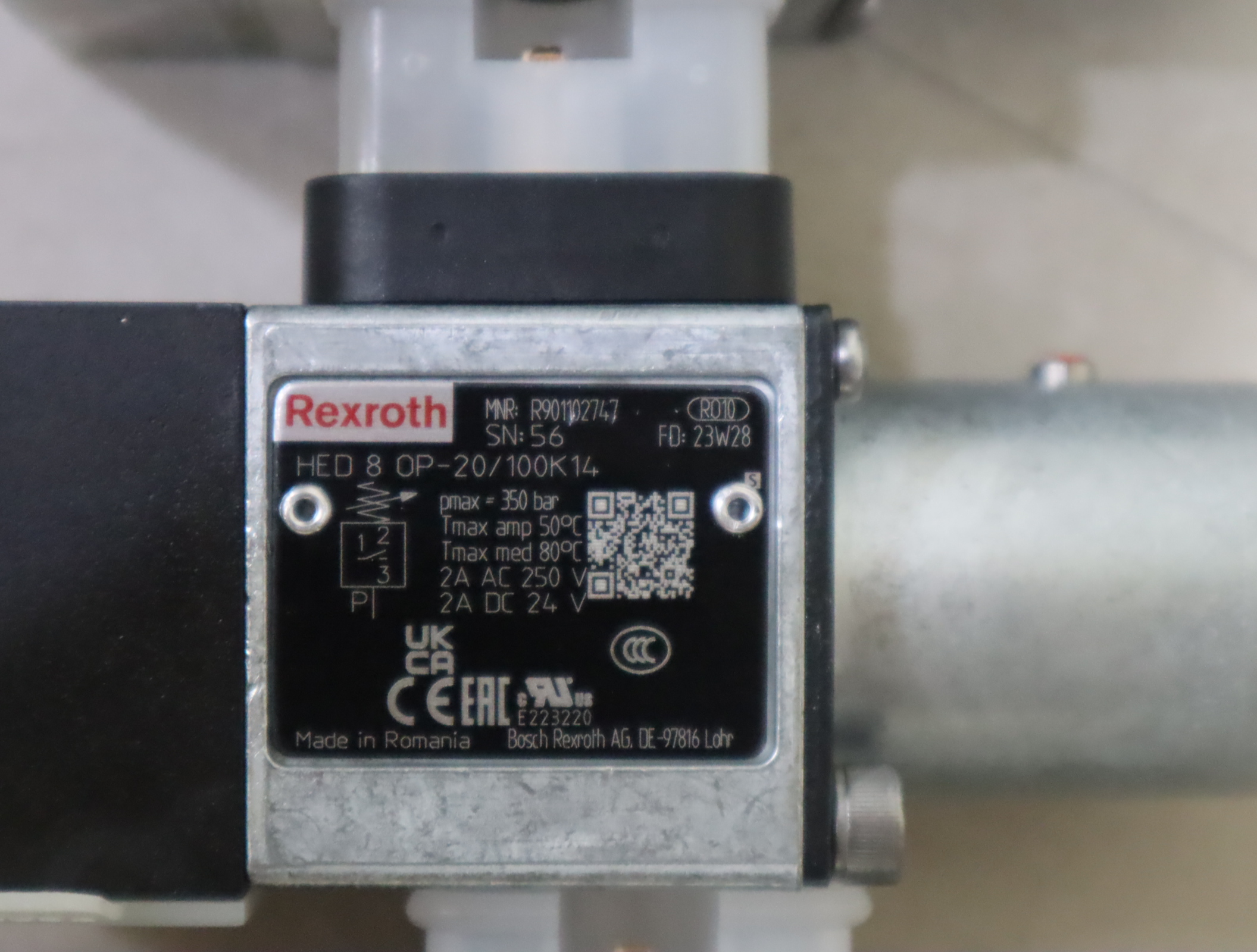 R901102747 HED8OP-20/100K14 力士乐REXROTH压力继电器压力开关