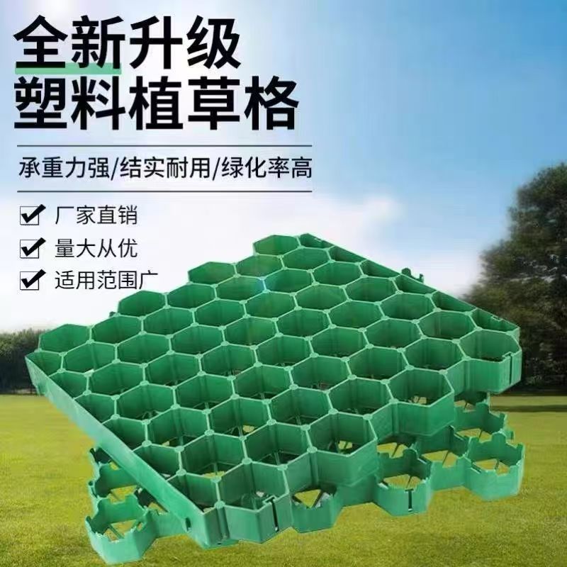 70公分植草格 开启绿色新地标 绿化与承载双重能力