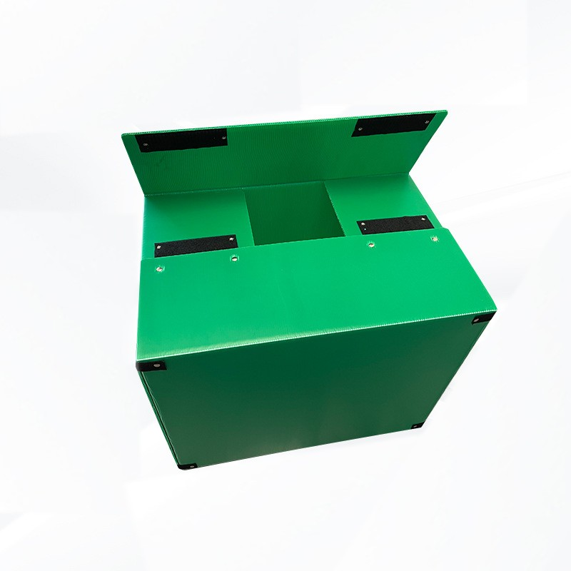 魔术贴塑料纸箱中空板周转箱防水防潮PP可折叠物流用防静电钙塑箱