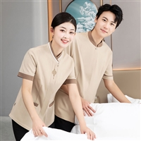 物业服装定制 保洁服 短袖工作服 夏季酒店服装 物业保洁服 