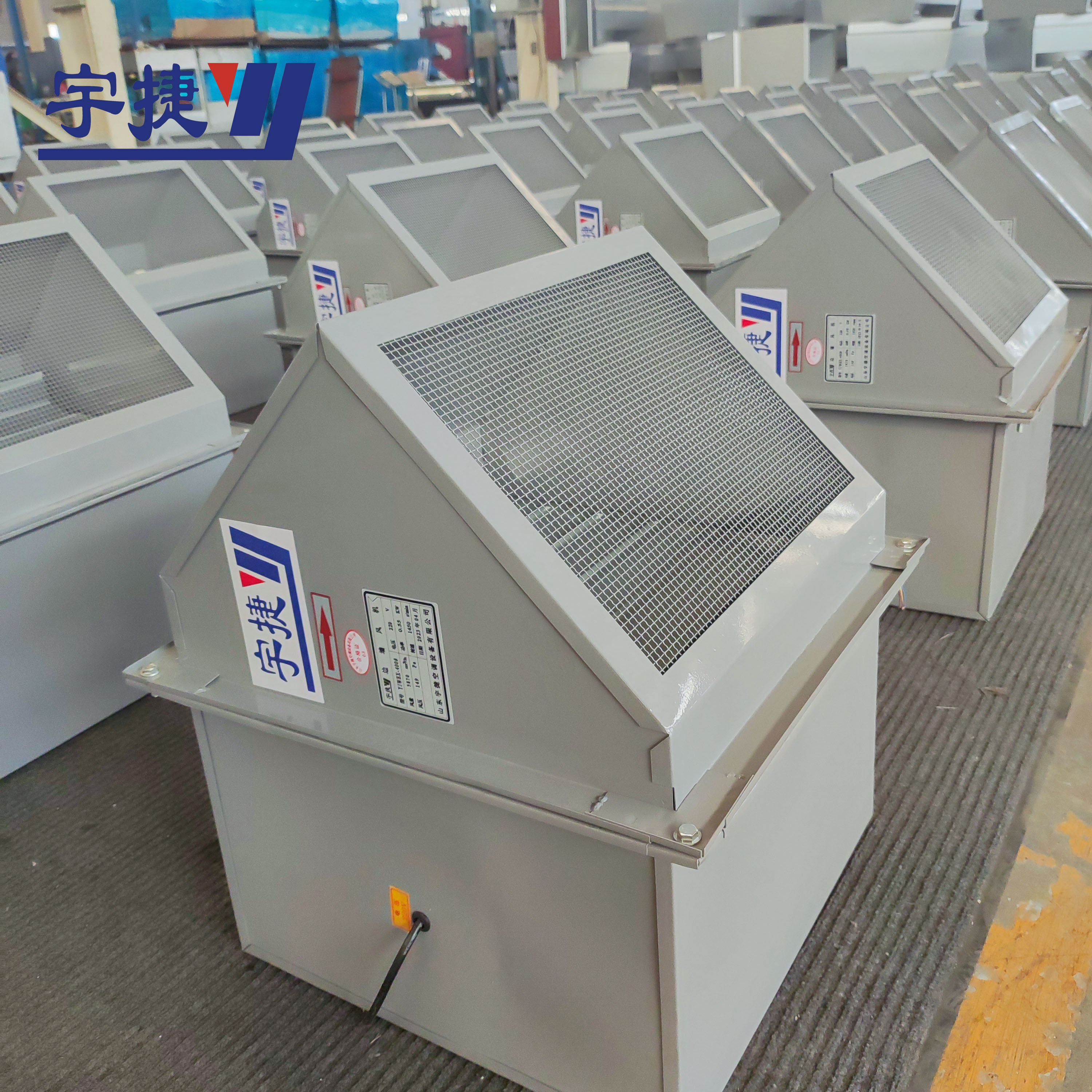 玻璃钢防腐防爆边墙式排风机DEF-650  不锈钢边墙式轴流送风机 