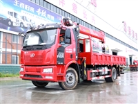 解放J6L单排上装三一8吨直臂随车吊