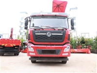 东风天龙VL前四后八上装三一14吨直臂式吊机带遮阳伞