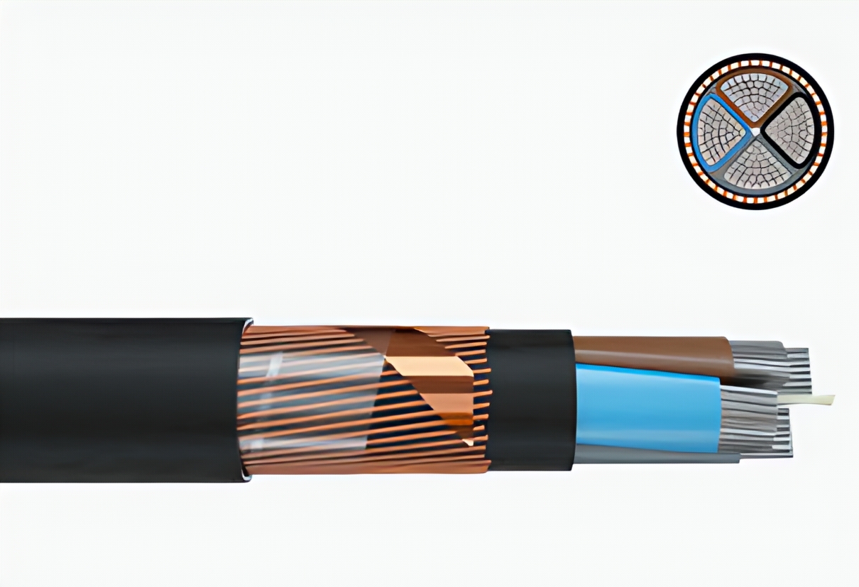 NYRY 地下 4 芯铠装电力电缆，有CE认证，EAC认证，ROHS认证