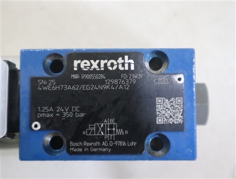 4WE6H73A6X/EG24N9K4/A12 R900550284 德国力士乐REXROTH电磁阀
