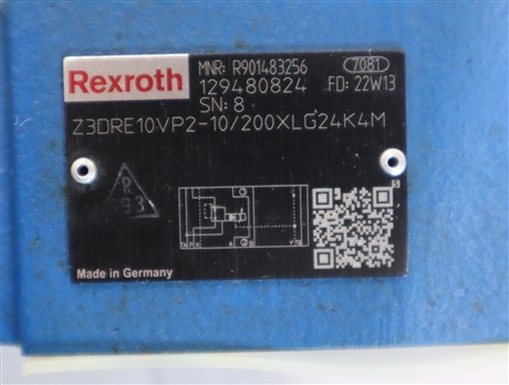 Z3DRE10VP2-1X/200XLG24K4M R901483256 德国力士乐REXROTH比例阀