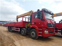 陕汽德龙前四后八上装徐工14吨直臂式吊机