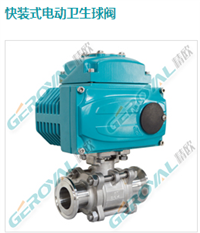 快装式电动卫生球阀